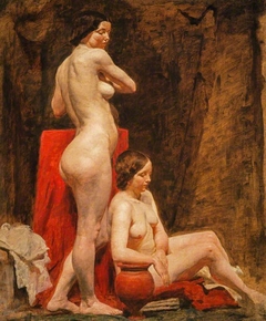 A Study of Two Female Nude Models by William McTaggart