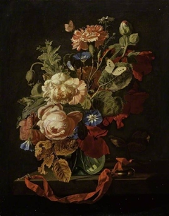 A Vase of Flowers by Simon Pietersz Verelst