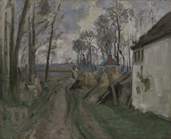 A Village Road near Auver by Paul Cézanne
