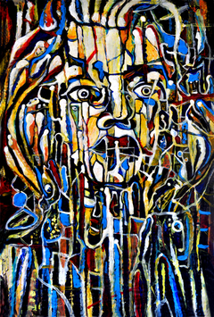 Abstract portrait Beethoven by Alex Solodov