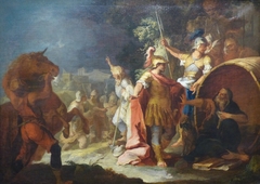 Alexander the Great and Diogenes by Giovanni Antonio Pellegrini
