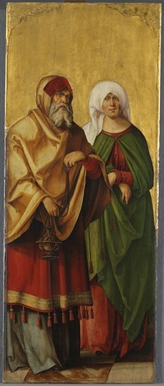 Annenaltar: Die hll. Zacharias und Elisabeth by Hans von Kulmbach