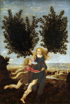 Apollo and Daphne by Antonio del Pollaiolo