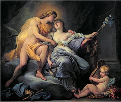 Apollo Caressing the Nymph Leucothea by Antoine Boizot