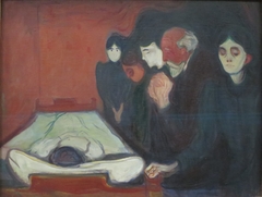 At the Deathbed by Edvard Munch