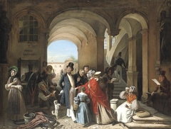 At The Post Office by François-Auguste Biard