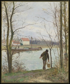 Banks of the Oise by Camille Pissarro
