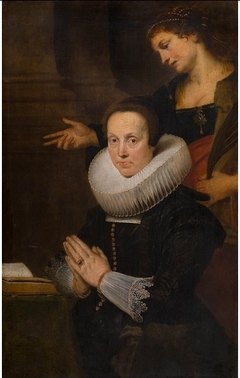 Barbara Kegeleers with Saint Barbara