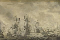 Battle between the Dutch and Swedish Fleets, in the Sound, 8 November 1658 by Willem van de Velde I
