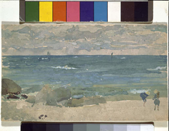 Beach Scene With Two Figures by James McNeill Whistler