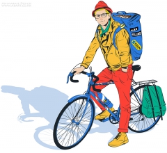Bike Man by Wonman Kim