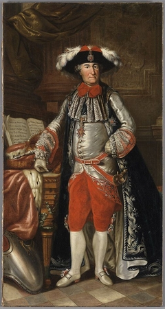 Bildnis des Kurfürsten Carl Theodor von Bayern als Großmeister des St. Georg-Ritterordens (1724-1799) by Michael Hartwagner