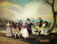 Blind Man's Bluff by Francisco de Goya