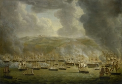 Bombardment of Algiers by the United Anglo-Dutch Naval Squadron, 1816 by Gerardus Laurentius Keultjes