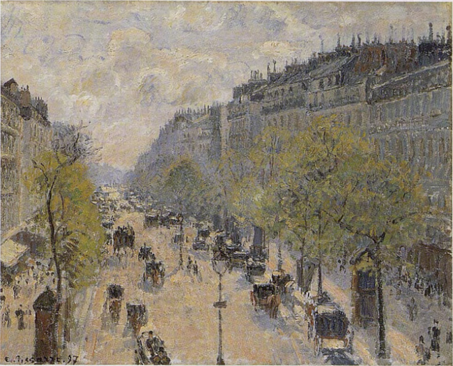 Boulevard Montmartre Spring Camille Pissarro Artwork On USEUM   Boulevard Montmartre Spring Camille Pissarro 1897 0a131fba 