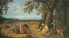 Carditello Harvest by Jacob Philipp Hackert