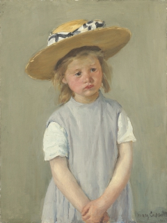 Child in a Straw Hat by Mary Cassatt