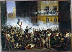 Combat de la rue de Rohan, le 29 juillet 1830 by Hippolyte Lecomte