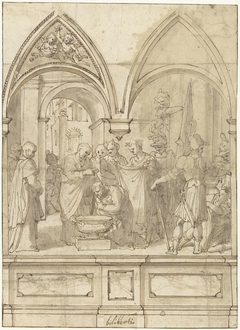 De doop van de centurio, door Petrus by Giovanni Bilivert