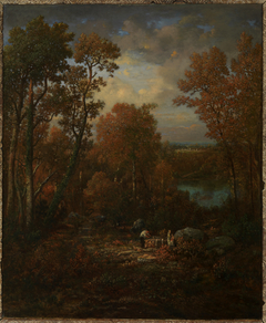 De houthakker (Le bûcheron). by Théodore Rousseau