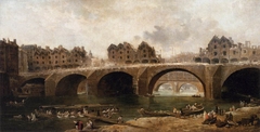 Demolition of the Houses on the Pont Notre-Dame in 1786 by Hubert Robert