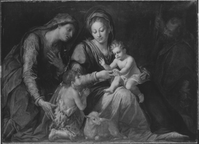 Die Heilige Familie mit der hl. Elisabeth und dem Johannesknaben