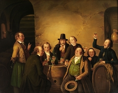 Die Weinprobe by Johann Peter Hasenclever