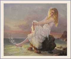 Dreaming on the shore by Helene Beland