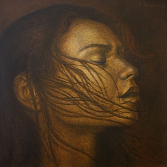 Dreaming woman by Lyubomir Naydenov