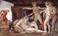Drunkenness of Noah by Michelangelo