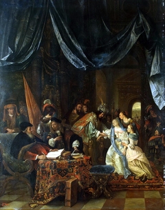 Esther before Ahasuerus by Jan Steen