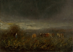 Evening at the Pasture by László Mednyánszky