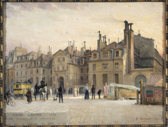 Façade de la prison Saint-Lazare, rue du faubourg Saint-Denis by Paul Schaan