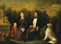Family Group before United States Capitol by Unidentified