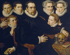 Family Portrait by Adriaen Thomasz Key