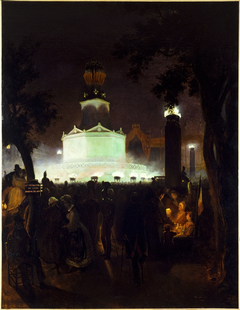 Fête commémorative en l'honneur des victimes de juillet 1830, sur la place de la Bastille, le 27 juillet 1831 by Anonymous
