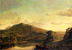 Figures in a New England Landscape by Frederic Edwin Church