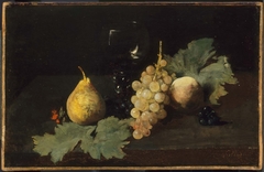 Fruit and a Wineglass