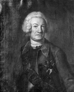 Georg Reinhold von Köhler (1687-1758), baron, general lieutenant, married to Maria Kristina Cronhjelm of Flosta by Johan Henrik Scheffel