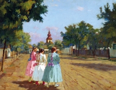 Girls from Tápé by Sándor Nyilasy