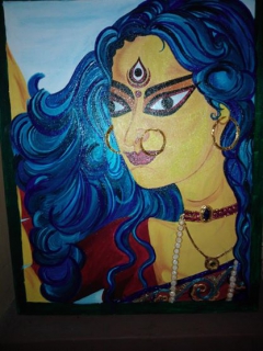 Goddess Durga by Bhaswati Chakrabarty