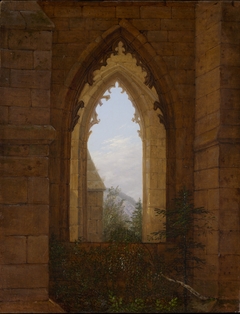 Gothic Windows in the Ruins of the Monastery at Oybin by Carl Gustav Carus