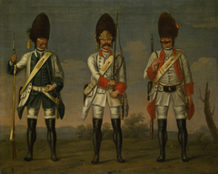 Grenadiers, Infantry Regiments 'Los Rios', 'Waldeck' and 'Wurmbrand' by David Morier