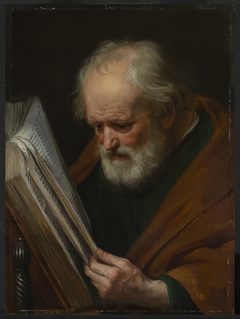 Halbfigur eines lesenden Apostels (Paulus?) by Hendrick Bloemaert