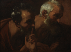 Heads of Two Elders (fragment from Susannah and the Elders) by Guido Reni