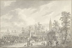 Het vertrek van het garnizoen van Amersfoort in 1790 by Dirk Langendijk