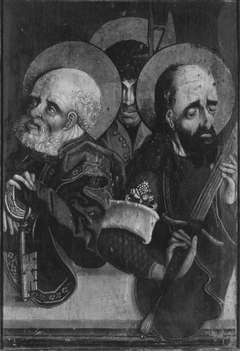 Hll. Petrus, Paulus und Matthäus (Rückseite: Enthauptung des hl. Norus) by Anonymous