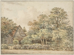 Huis in boomrijke omgeving by Pieter Ernst Hendrik Praetorius