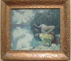Indian Drinking from a Lake by E. Irving Couse