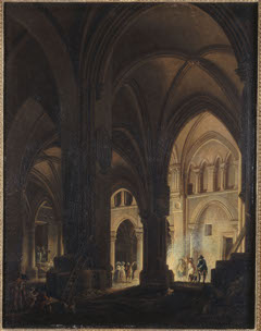 Intérieur de l'église des Saints-Innocents by Pierre-Antoine Demachy
